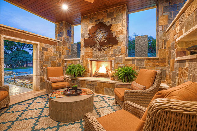 People having food and drinks at ski lodge